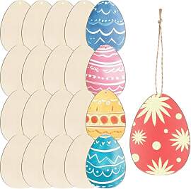 20 Stück Ostereier zum Bemalen, Ostergeschenke