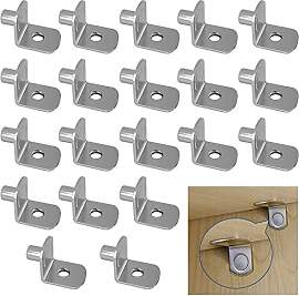 20 Stück Regalbodenträger L Form Regalstifte