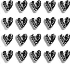 20 Stück Schwarz Herz Magnete Kühlschrank,Kleine 