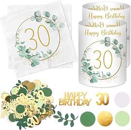 20 Stück Servietten 30 Geburtstag+ 12 Stück
