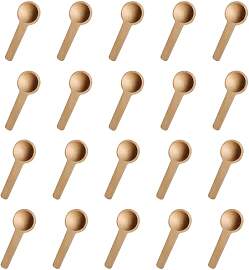 20-Teiliger Mini-Holzlöffel, Tee-Messlöffel,