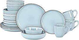 20-teiliges Steingut-Essgeschirr-Set Euro-Nordic,