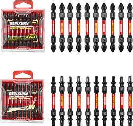 20-teiliges T20-T25/PH2-PH2 Torx Kreuzschlitz