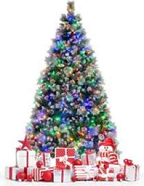 210 cm großer künstlicher LED-Weihnachtsbaum,