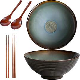2 * 1200ML Ramen Schüssel Set,Schüssel