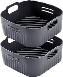 21CM Silikonform für Heißluftfritteuse, 2PCS