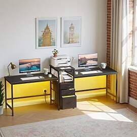 236cm Doppelter Bürotisch Schreibtisch mit