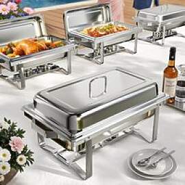 2/4/6er-Pack Chafing Dish Buffet-Set aus