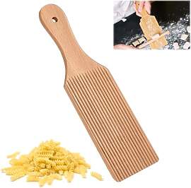24cm Nudelbrett Holz, Gnocchi Brett mit