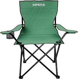 24MOVE® Faltstuhl grün Campingstuhl Anglerstuhl