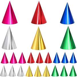 24 Pcs Partyhüte, Bunte Partyhut Geburtstag Set