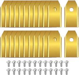 24 Stück Ersatzklingen, Edelstahlklingen