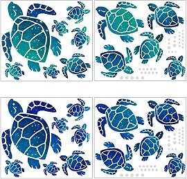 24 Stück wasserdichte Vinyl-Wandaufkleber für