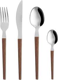 24-teiliges Diletta-Besteckset mit Holzgriff, Holz
