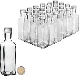 24x kleine Glasflaschen zum Befüllen 100ml