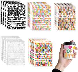 25 Blätter Buchstaben Aufkleber Selbstklebend,