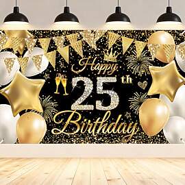 25. Geburtstag Deko Banner für Männer und