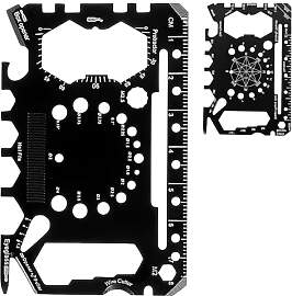 25-in-1 Multitool Karte‌ - Edelstahl