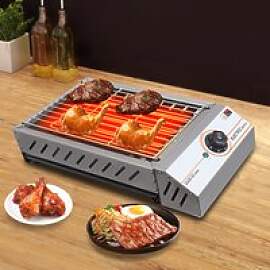 2,5KW 54,2*28*12cm BBQ-Grill Rechteckig Silber