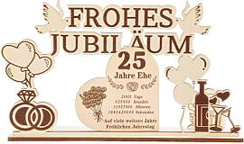 25 Silberhochzeit Geschenk, Geldgeschenk