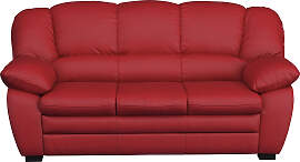 2,5-Sitzer COTTA "Casino", rot, B:191cm