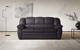 2,5-Sitzer COTTA "Casino", schwarz,