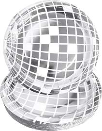 25 Stück Disco-Element-Essteller,