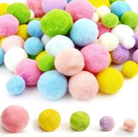260 Stück Mini Pompons zum Basteln 1–3 cm, 5