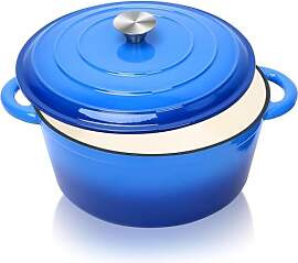 Ø28cm Emaille Gusseisen Schmortopf mit