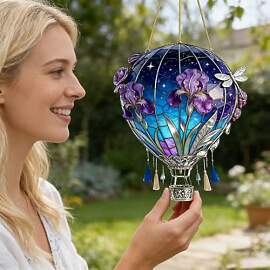 2D Acryl Heißluftballon Sonnenfänger,