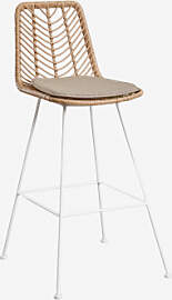 2er-pack Barhocker Aus Synthetischem Rattan Gouda