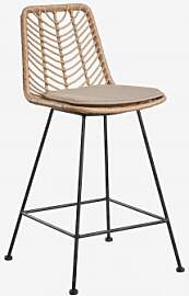 2er-pack Barhocker Aus Synthetischem Rattan Gouda