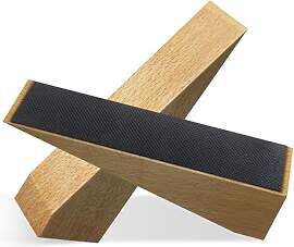 2er Pack Holz-Türstopper - Rutschfeste