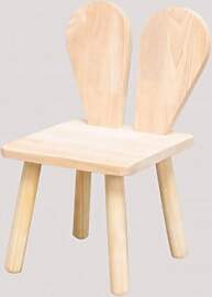2er-pack Kinderstühle Aus Kiefernholz Buny Braun