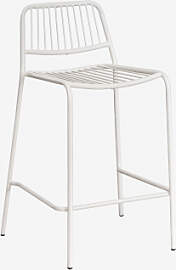 2er-pack Stapelbare Barhocker Elton Gardenia Weiß 