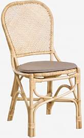 2er-pack Zariel Rattan-gartenstühle Natürlich