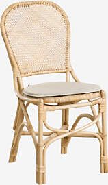 2er-pack Zariel Rattan-gartenstühle Natürlich