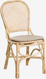 2er-pack Zariel Rattan-gartenstühle Natürlich