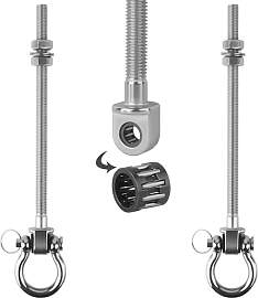 2er Schaukelhaken Lager Set 180mm, M10 Deckenhaken 