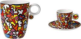 2er Set Espressotasse & Kaffeebecher Romero