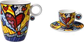 2er Set Espressotasse & Kaffeebecher Romero