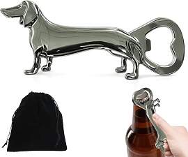 2er Set Flaschenöffner, Bieröffner Dackel