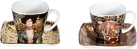 2er Set Gustav Klimt Espressotassen Judith I + Die 