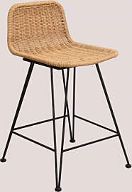 2er Set Outdoor Barhocker Aus Korb Sunset Vali