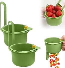 2er Set Sieb für SpüLbecken, Wasserhahn
