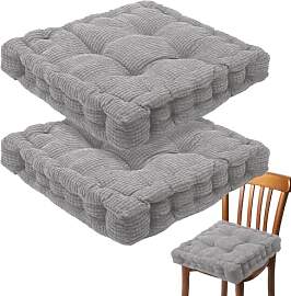 2er Set Sitzkissen 40x40 cm, Dicke Bodenkissen,