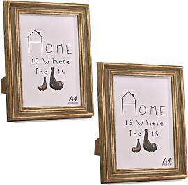 2er Set Vintage Bilderrahmen A4(21X29,7CM),