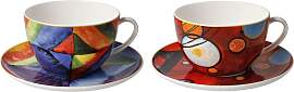 2er Set Wassily Kandinsky Jumbotassen Schweres Rot 