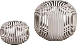 2er Set Windlichter Wili Stäbe in Kugelform H. 10 