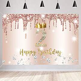 2. Geburtstag Mädchen Deko, Zweiter Geburtstag